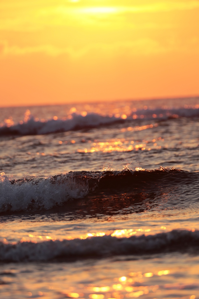 夕方の日本海