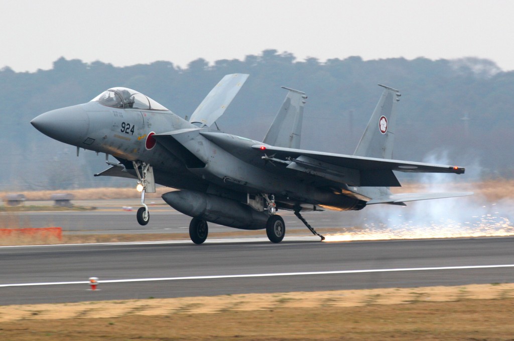 F-15J　フックランディング