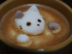 猫マシュマロラテ