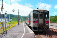初夏の音威子府駅