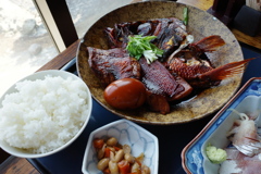 金目鯛の煮付け定食
