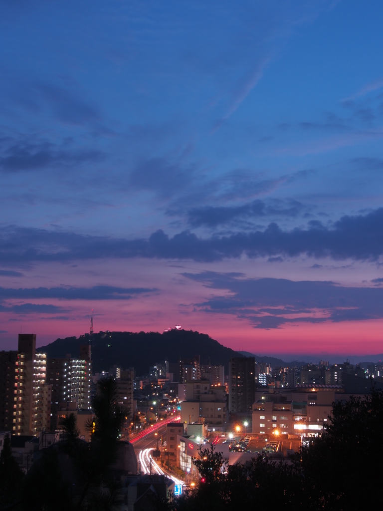 松山夕景1