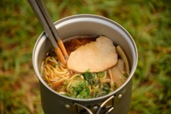 キャンプでラーメン