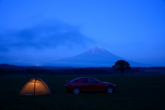 富士山でオートキャンプ