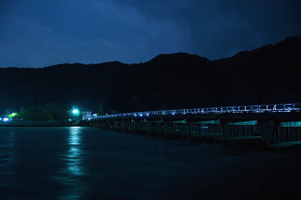 酔い涼みの渡月橋