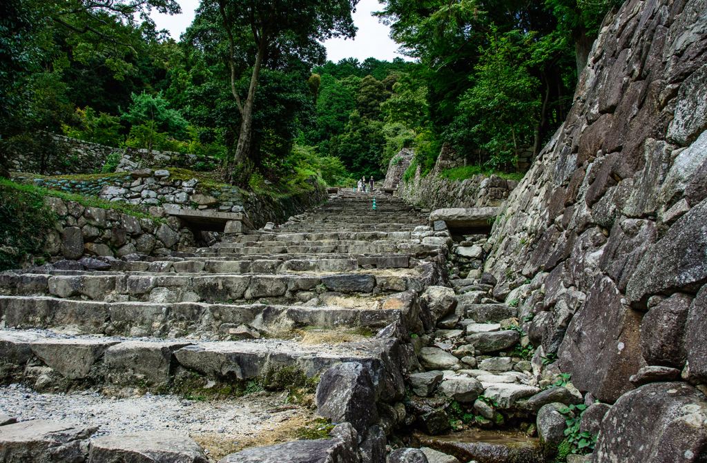 安土城跡　大手道