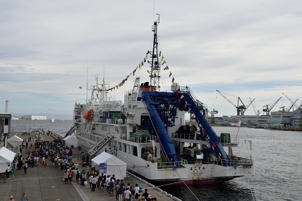 JAMSTEC 深海潜水調査船支援母船「よこすか」@神戸港-6