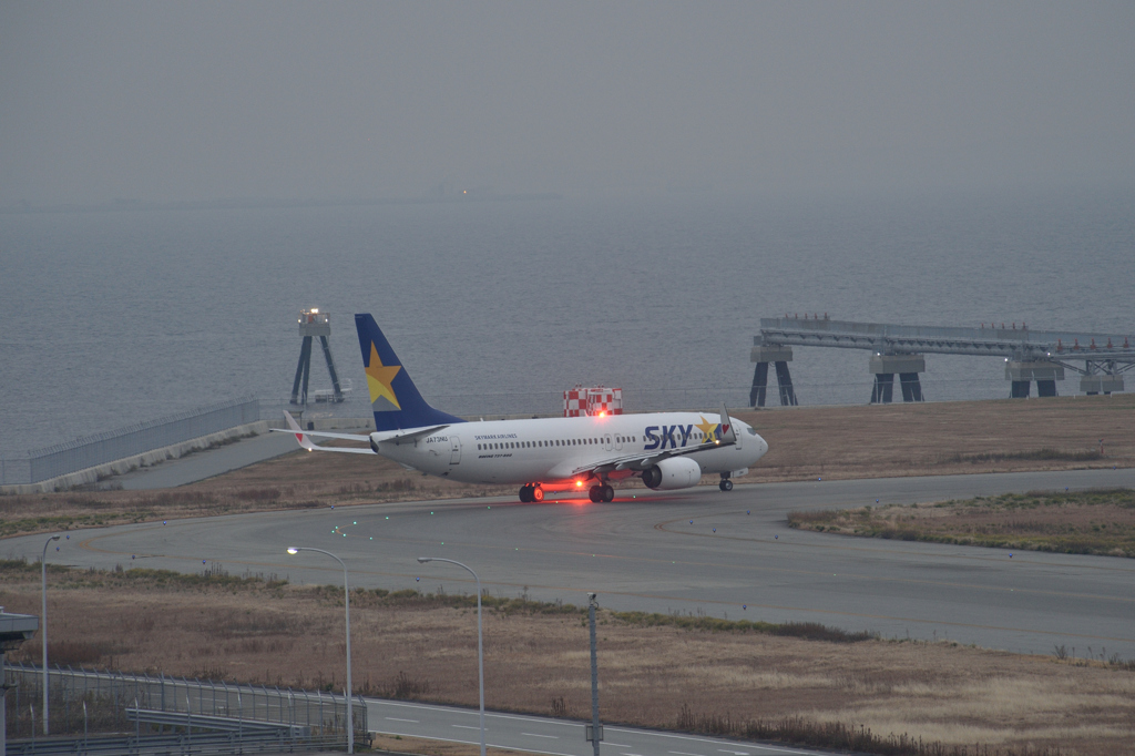 スカイマーク B737 anti-collision light