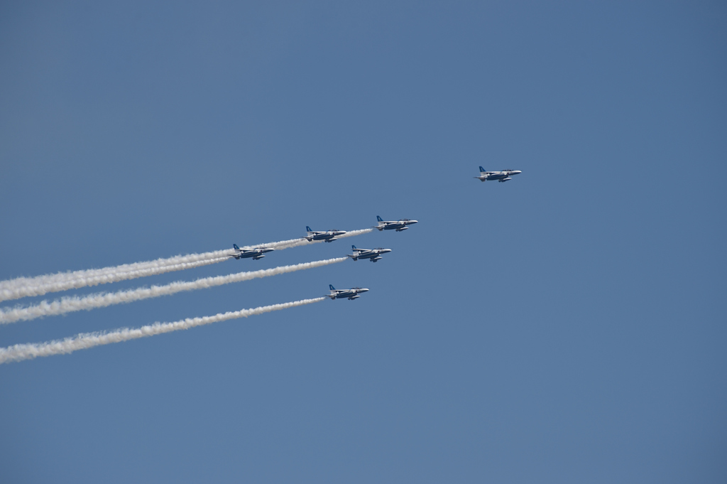 Blue Impulse@姫路城