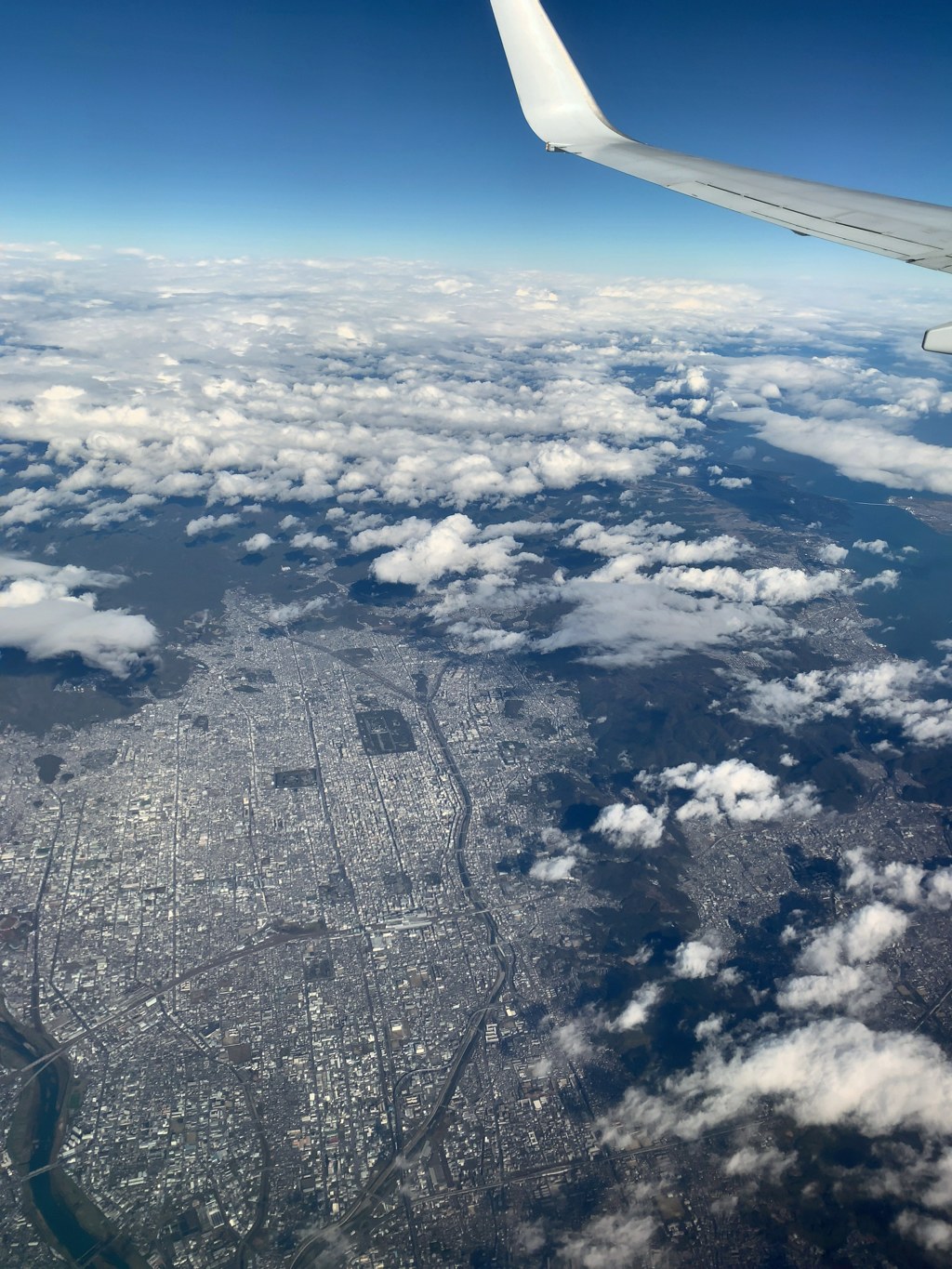 機窓ー京都市街