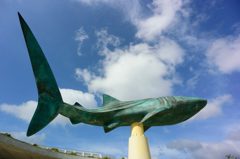 ジンベイモニュメント@沖縄美ら海水族館