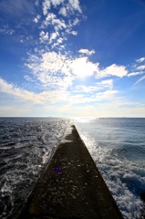the line
