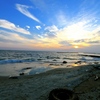 sky ocean beach