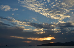 赤穂　暮れなずむ空