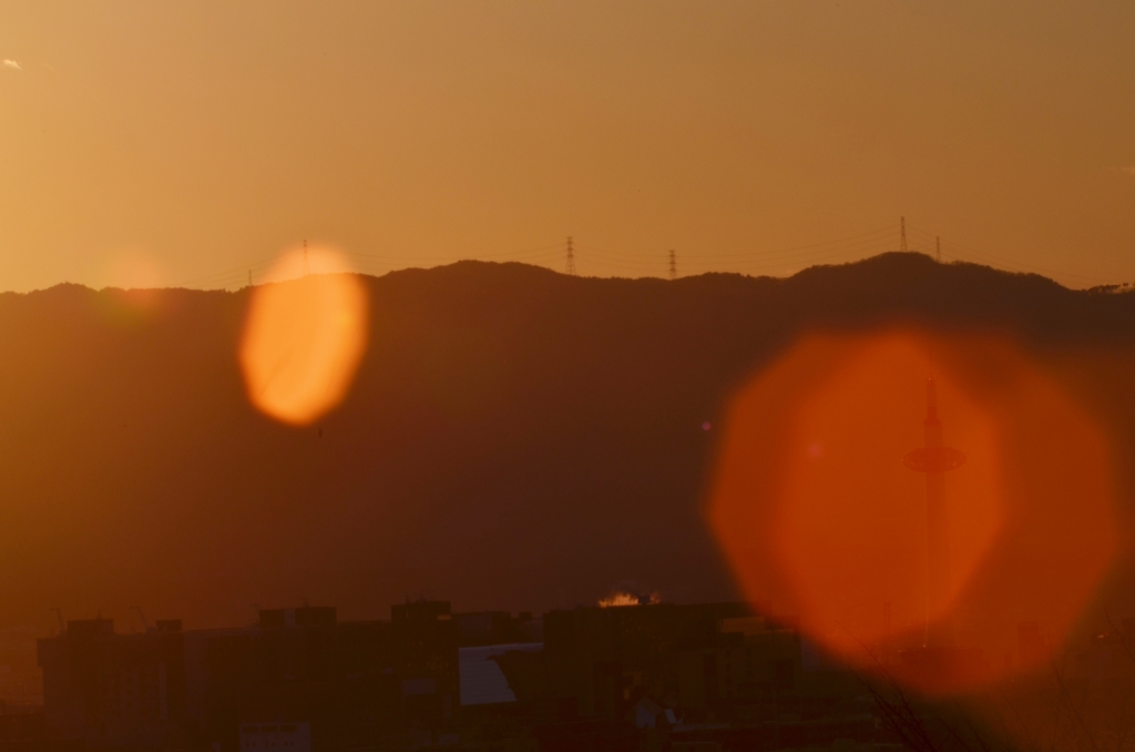京都の夕焼け