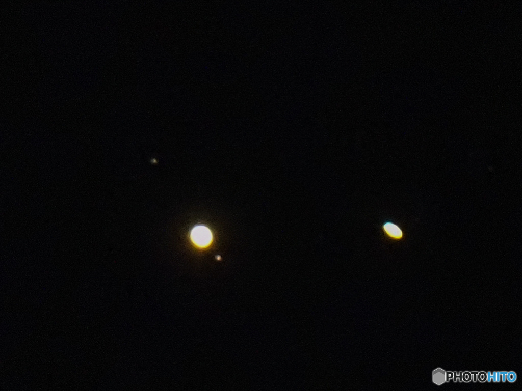 木星と土星が大接近だそうです＾＾