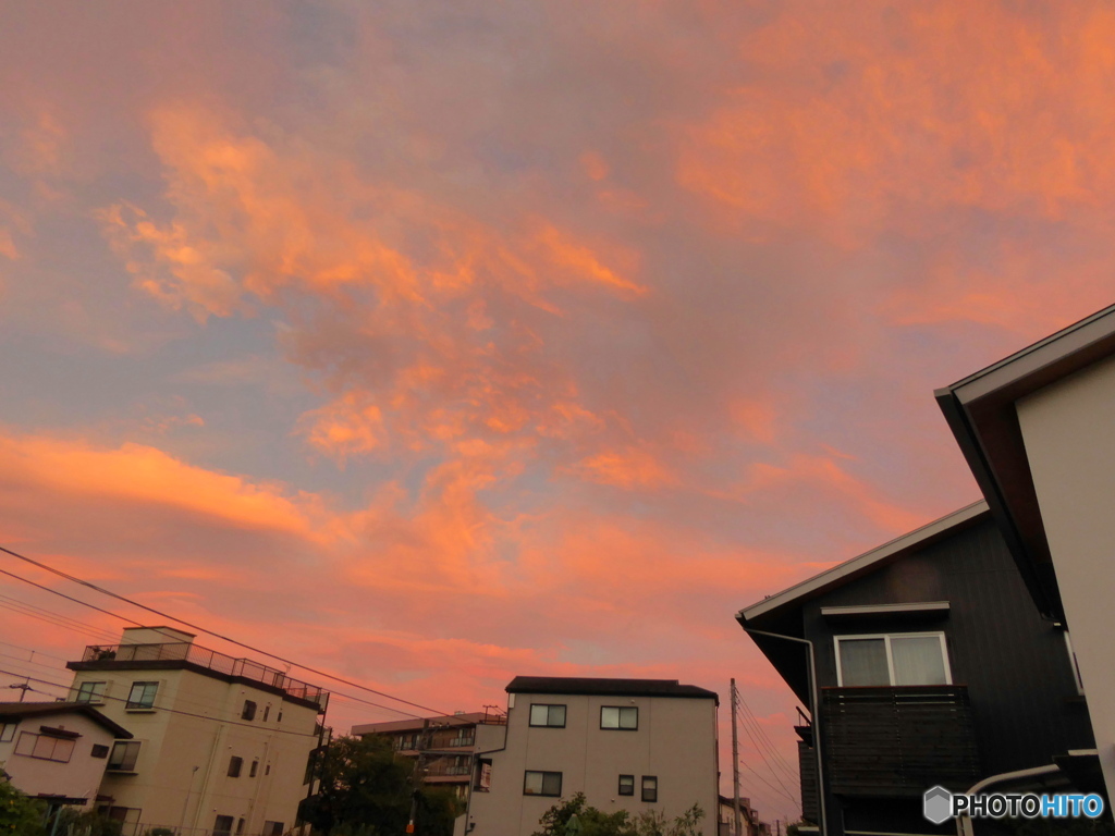 久しぶりに朝焼け～