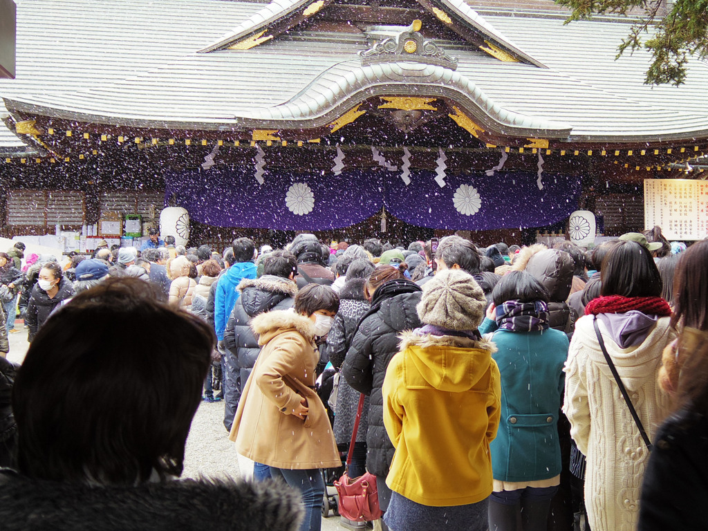 雪の初詣
