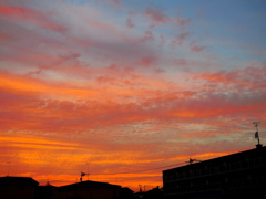 今日の夕焼け～