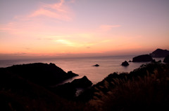 奥石廊の夕景