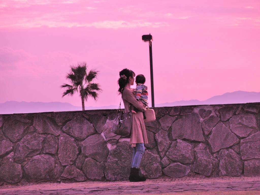 夕日
