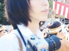 カメラ女子が・・・・・・