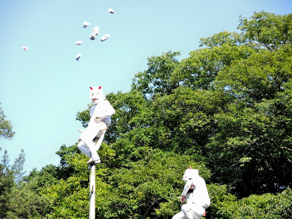 長崎市若宮稲荷神社「竹ン芸」から
