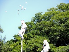 長崎市若宮稲荷神社「竹ン芸」から