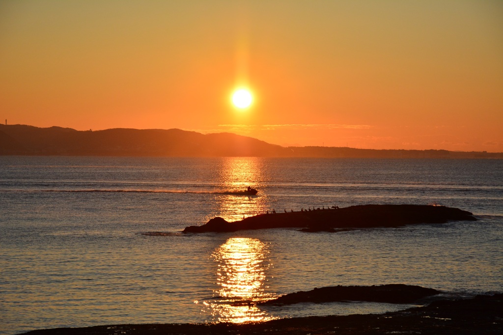 2016年　江ノ島から望む初日の出