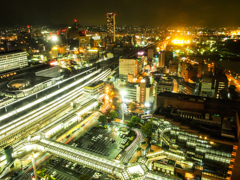 小倉駅俯瞰夜景