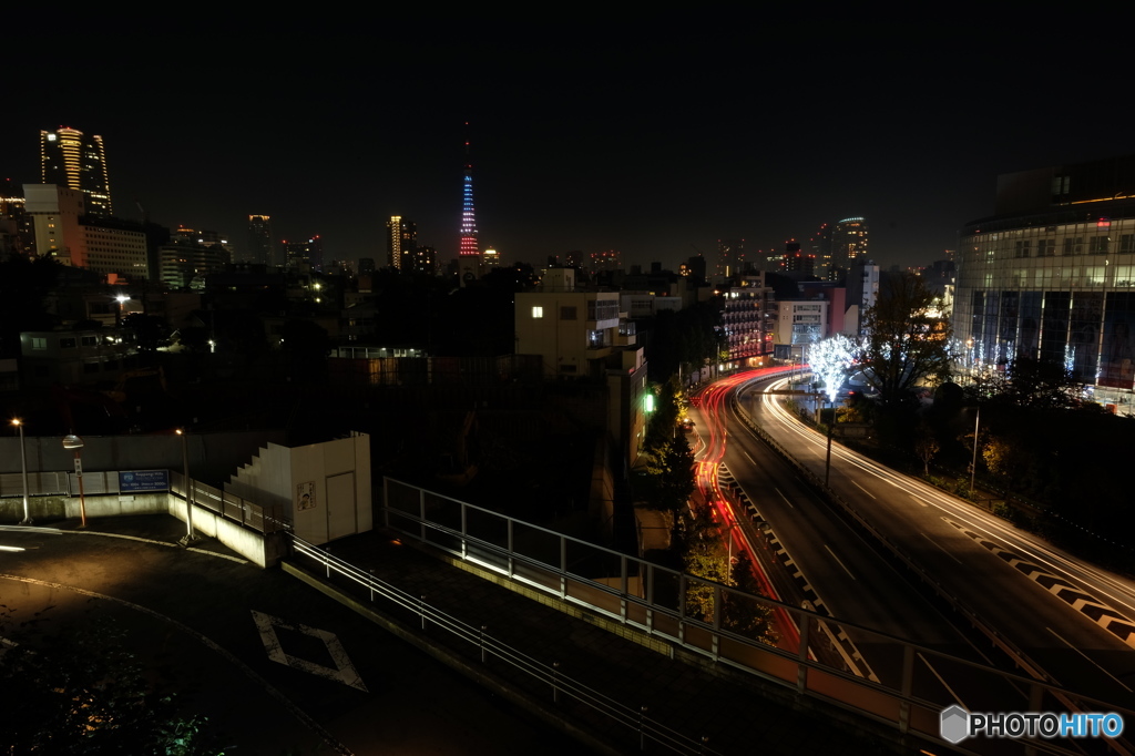 東京タワーのある夜景9 pray for paris