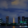 東京タワーと夜空