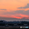 羽田空港の夕景