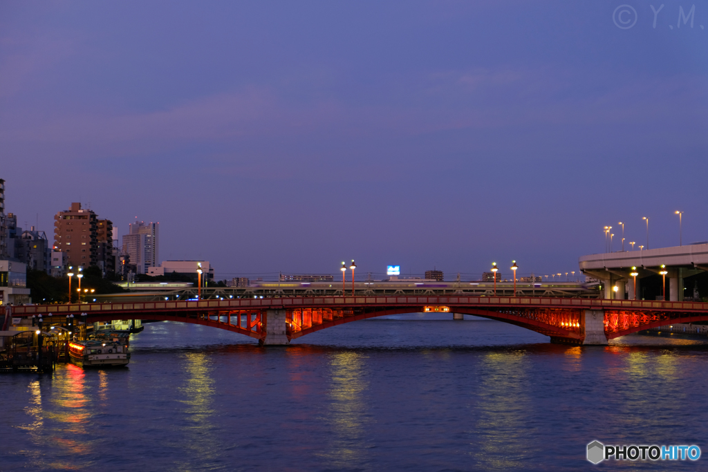 吾妻橋の夕景