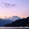 芦ノ湖で見た富士