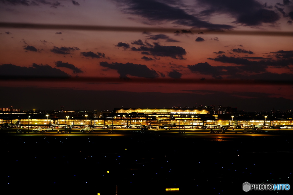 羽田空港の夜景