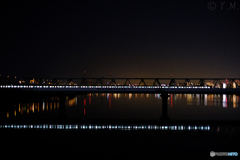 夜の鉄橋