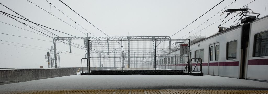 雪のホーム