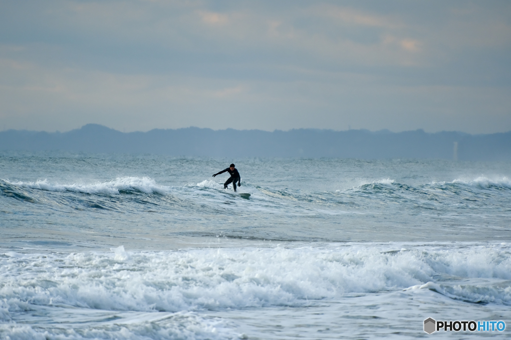 九十九里浜のサーファー2