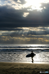 九十九里浜のサーファー4