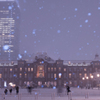 東京駅の雪化粧2