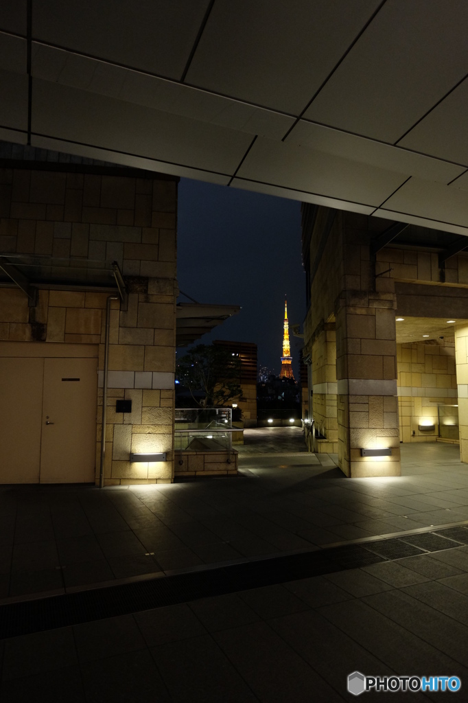 静寂の東京タワー