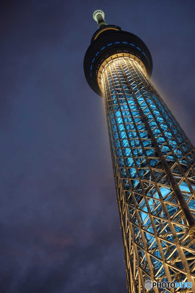 東京スカイツリー53  夕焼け空に届け2