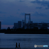 夕暮れの海