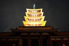 浅草寺2 輝く五重塔