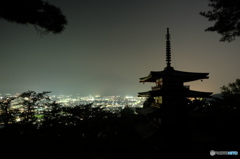 新倉浅間神社の夜景