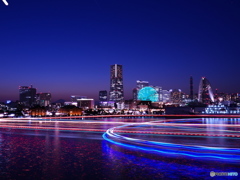 横浜みなとみらいの夜景