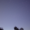 しらびそ　明け方の星空