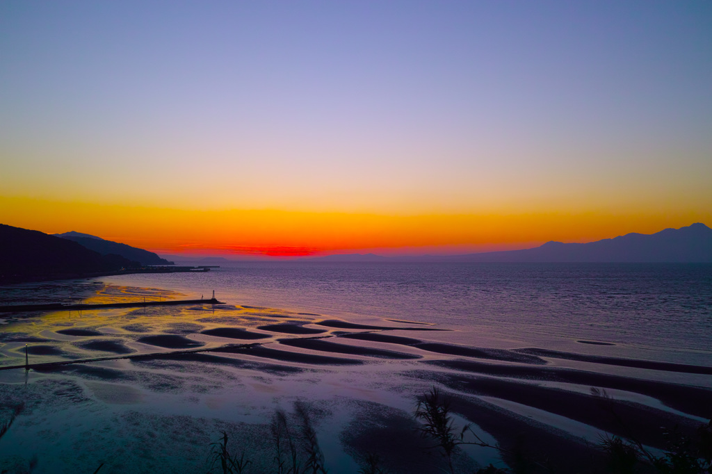 御輿来海岸の夕暮れ3  DP1