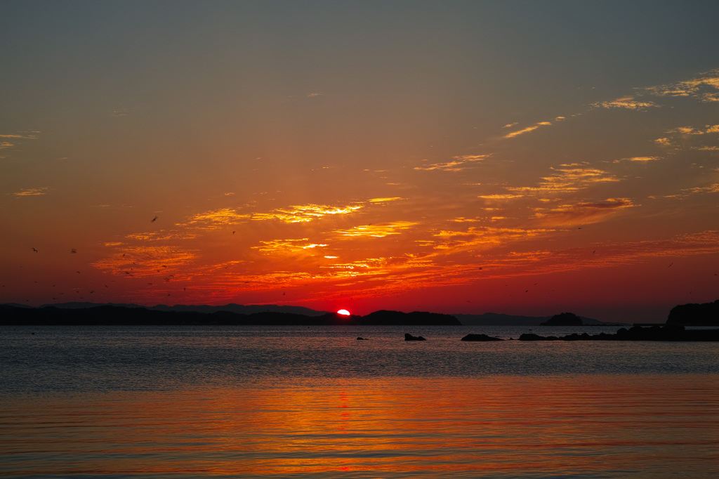 松島の夕日４